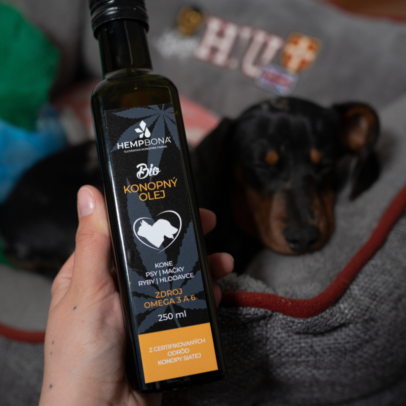 Konopný olej pro zvířata 250ml