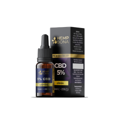 CBD olej 5% CITRON Full spectrum 10ml
