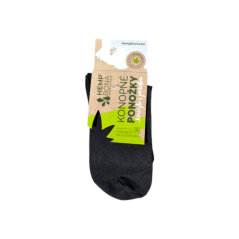 Konopné ponožky | Unisex | Prodyšné | Antibakteriální | černé