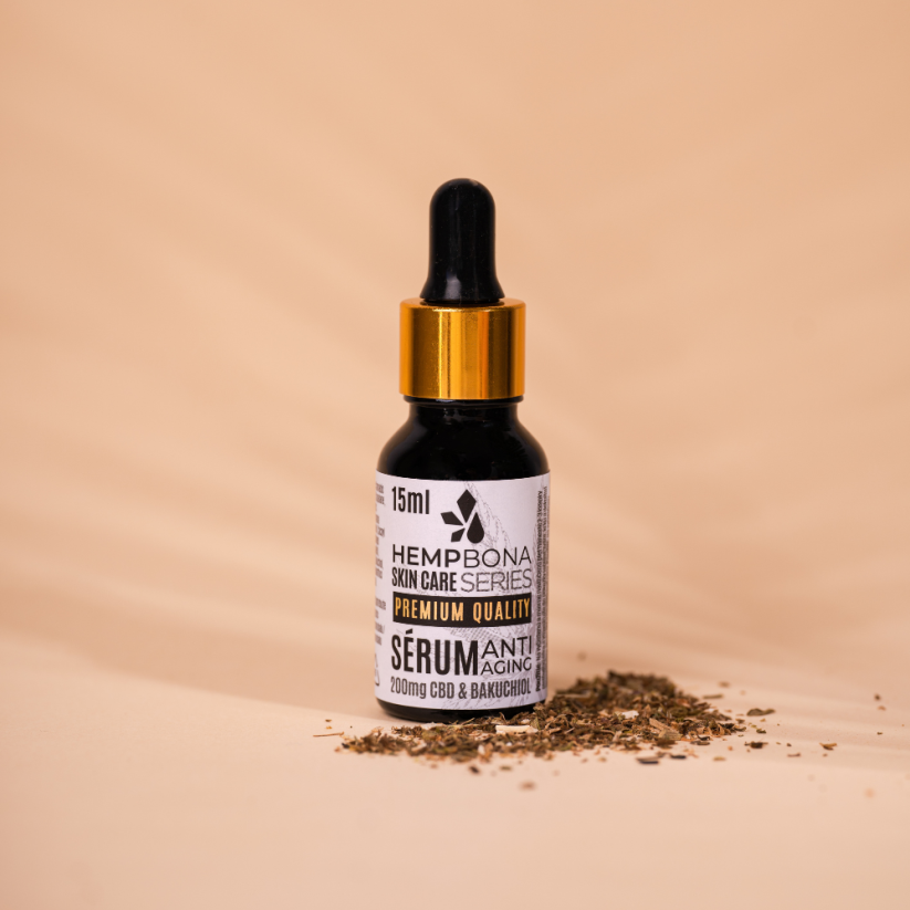CBD olej 10% Full spectrum 10ml + ANTI-AGE pleťové sérum s CBD