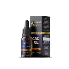 CBD olej 5% POMERANČ Full spectrum 10ml