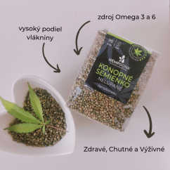 Konopné semínko, neloupané 200g