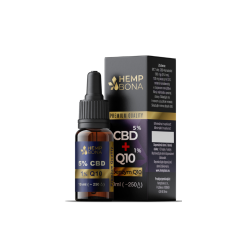 CBD 5% olej s Q10 Full spectrum 10ml
