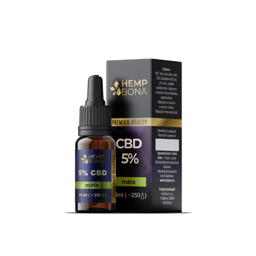CBD‑Öl 5 % Vollspektrum mit Minzaroma – 10 ml